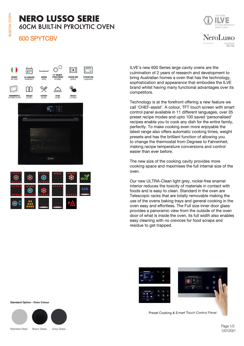 Image de la première page du manuel de l'appareil 600SPYTCBV