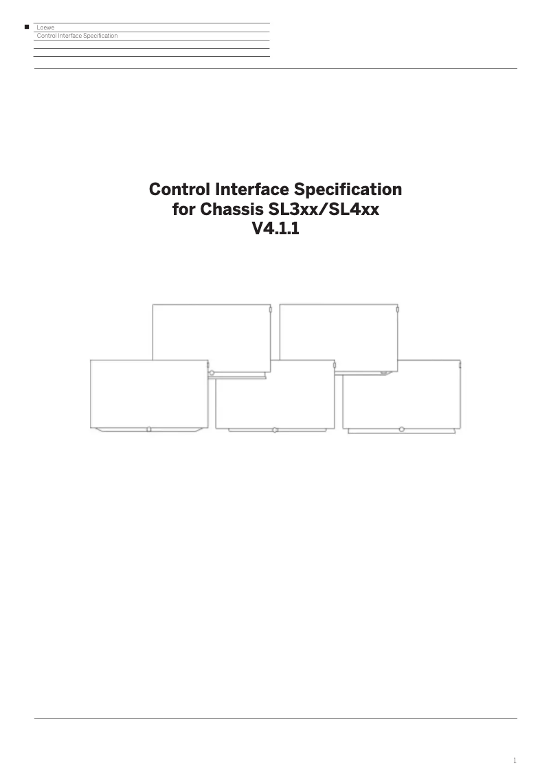 Page 1 de la notice Manuel utilisateur Loewe Control Interface