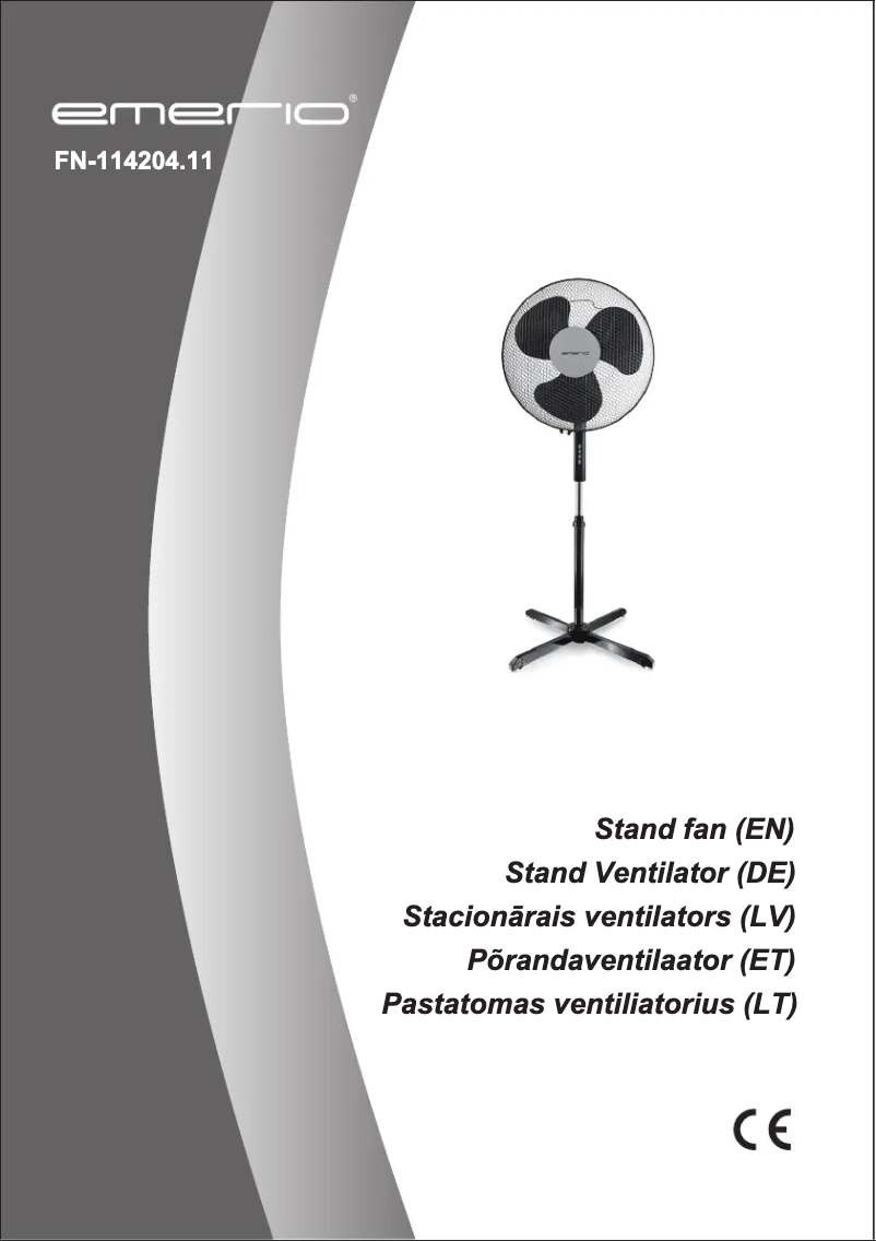 Page 1 de la notice Manuel utilisateur Emerio FN-114204.11