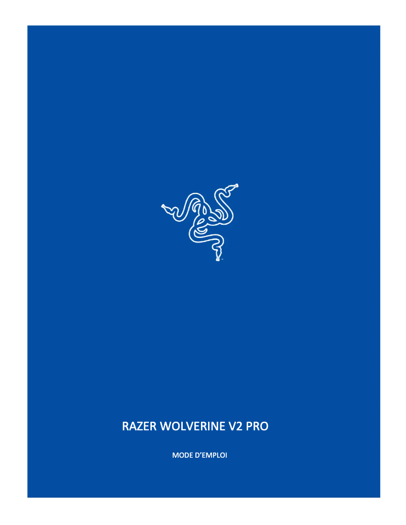 Page n°1 - Manuel utilisateur Razer Wolverine V2 Pro