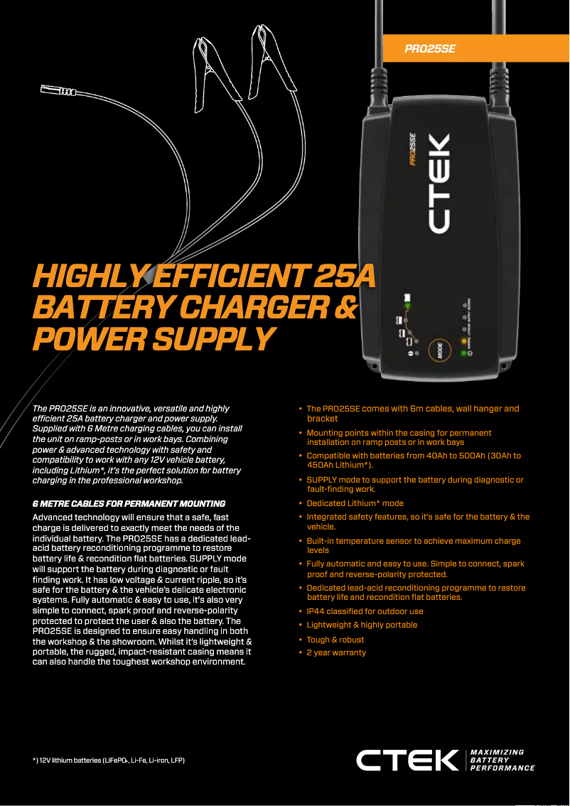 Image de la première page du manuel de l'appareil PRO25SE