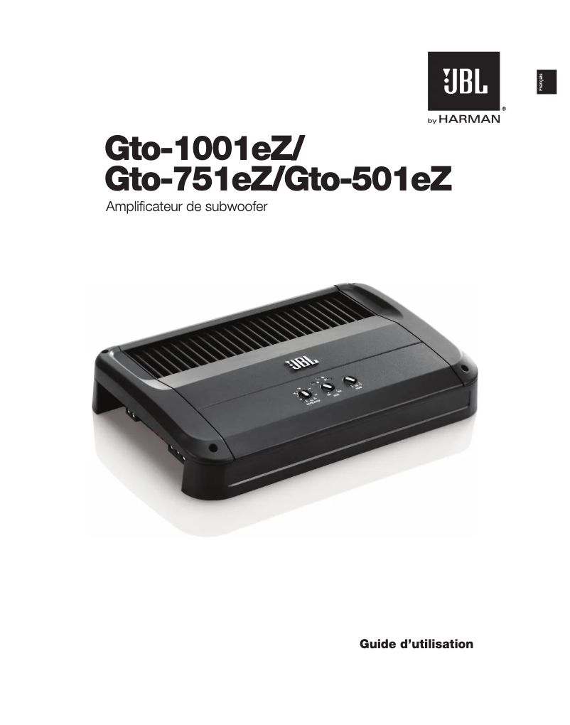 Image de la première page du manuel de l'appareil GTO-1001eZ