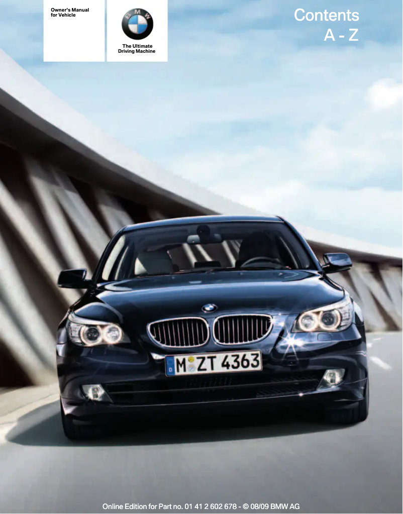 Page 1 de la notice Manuel utilisateur BMW 535i xDrive Sports Wagon (2010)
