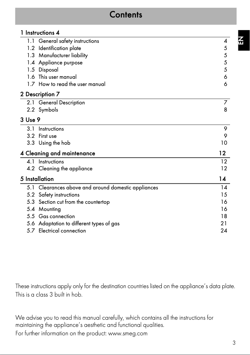 Página 1 del manual Manual de usuario Smeg PVL675LCNAU