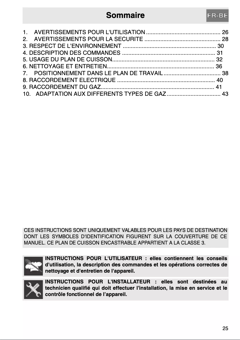 Page 1 de la notice Manuel utilisateur Smeg P755XBN
