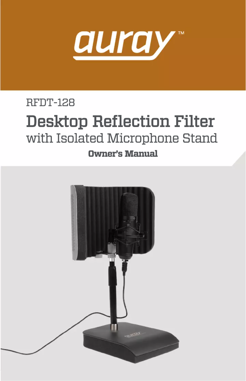 Page 1 de la notice Manuel utilisateur Auray RFDT-128