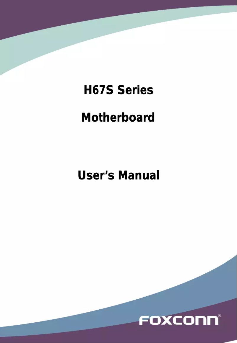 Image de la première page du manuel de l'appareil H67S