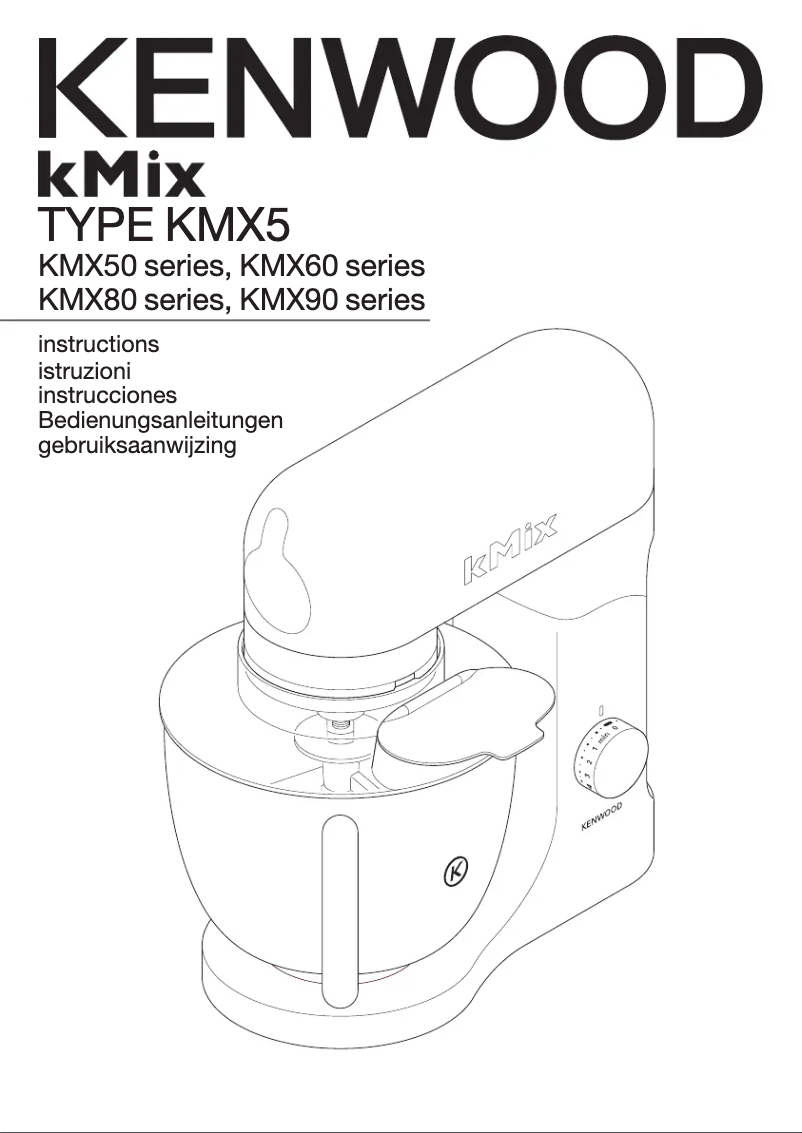 Page 1 de la notice Manuel utilisateur Kenwood kMix KMX55