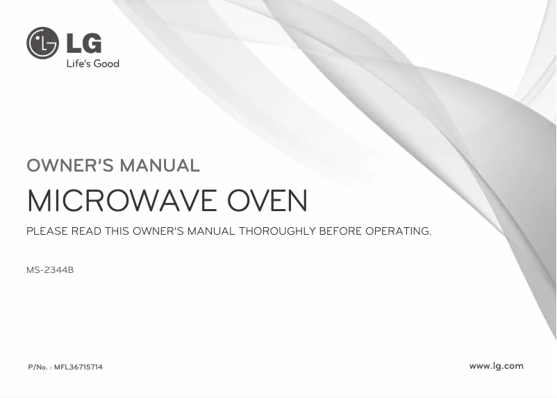 Page 1 de la notice Manuel utilisateur LG MS-2344B