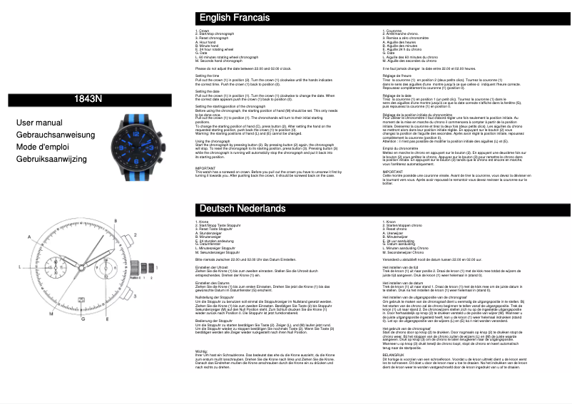 Page 1 de la notice Manuel utilisateur Davis 1843N