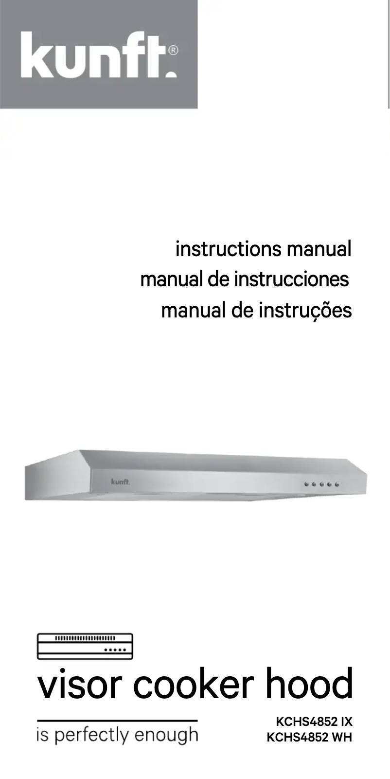 Page 1 de la notice Manuel utilisateur Kunft KCHS4582 WH