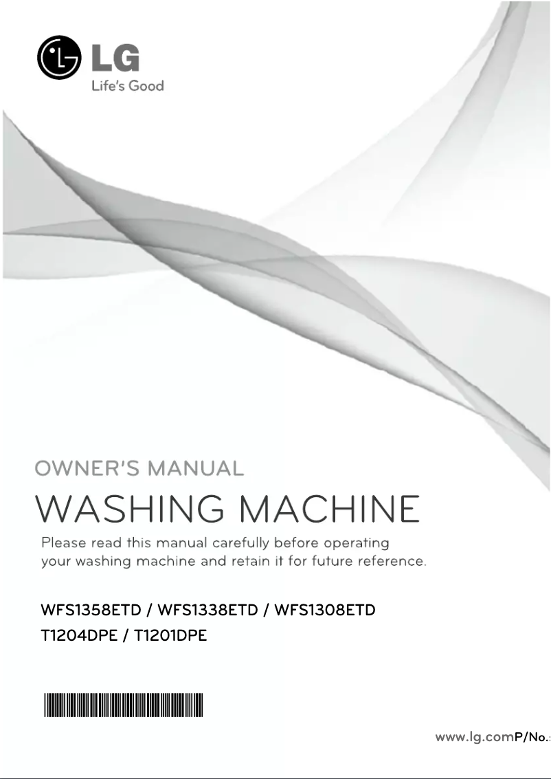Página 1 del manual Manual de usuario LG WFS1308ETD