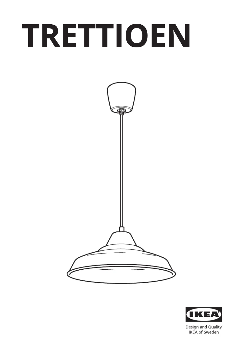 Image de la première page du manuel de l'appareil TRETTIOEN 905.641.08