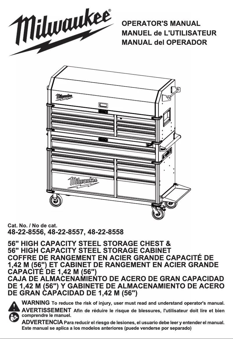 Page n°1 - Manuel utilisateur Milwaukee 48-22-8556
