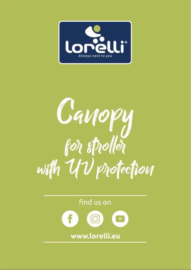 Page n°1 - Manuel utilisateur Lorelli Canopy for stroller