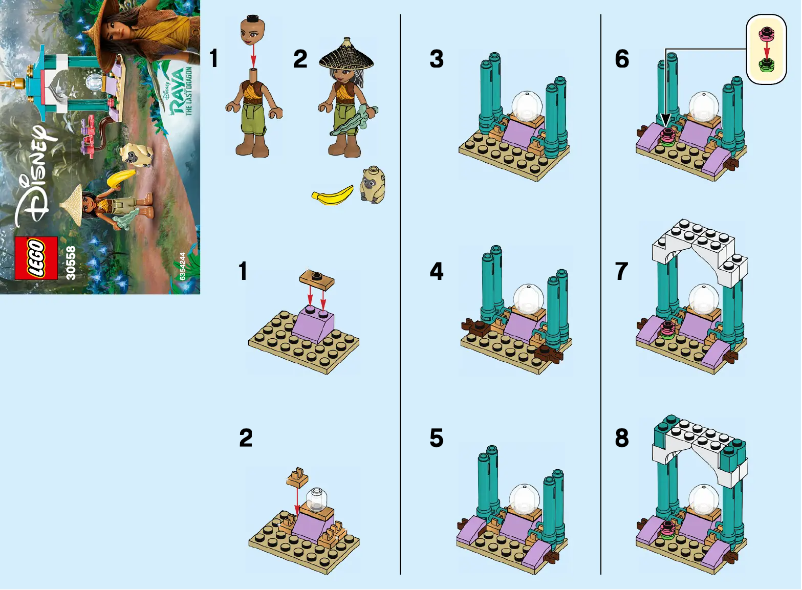 Page 1 de la notice Manuel utilisateur Lego Disney 30558