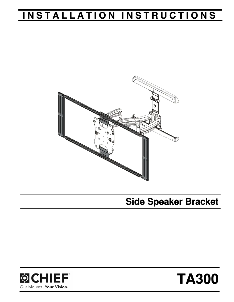 Page 1 de la notice Manuel utilisateur Chief TA300