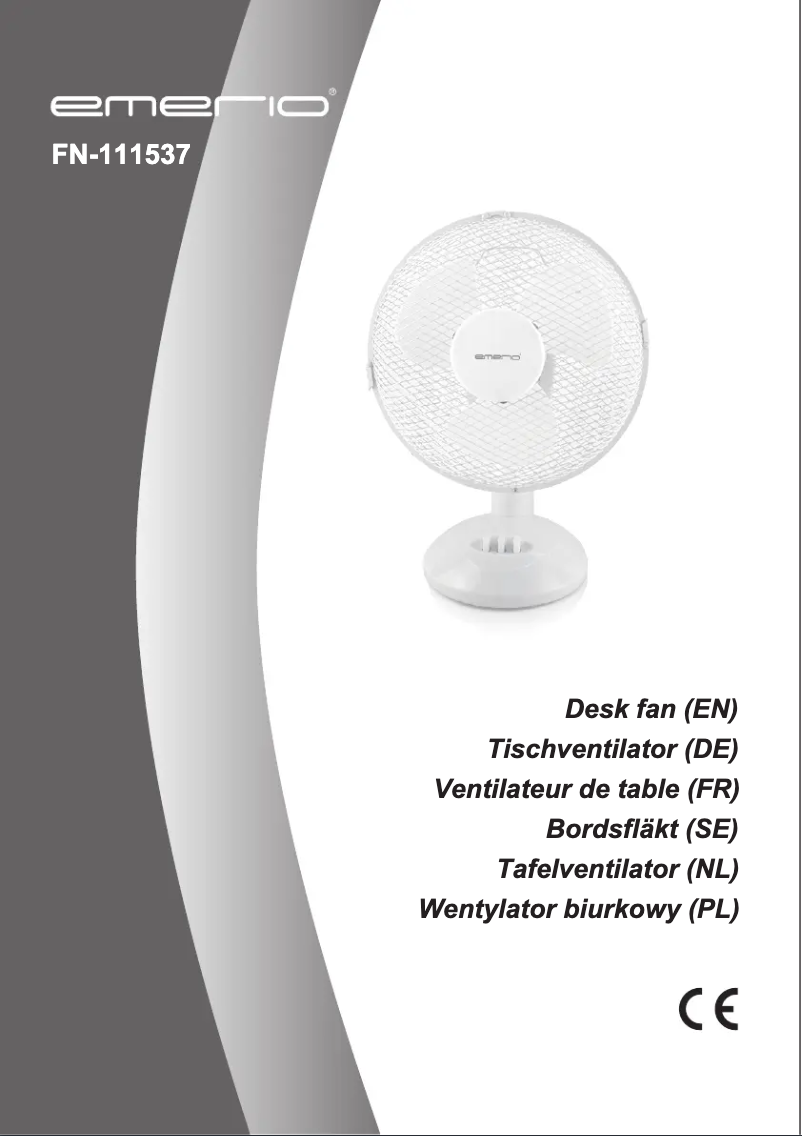 Page 1 de la notice Manuel utilisateur Emerio FN-111537