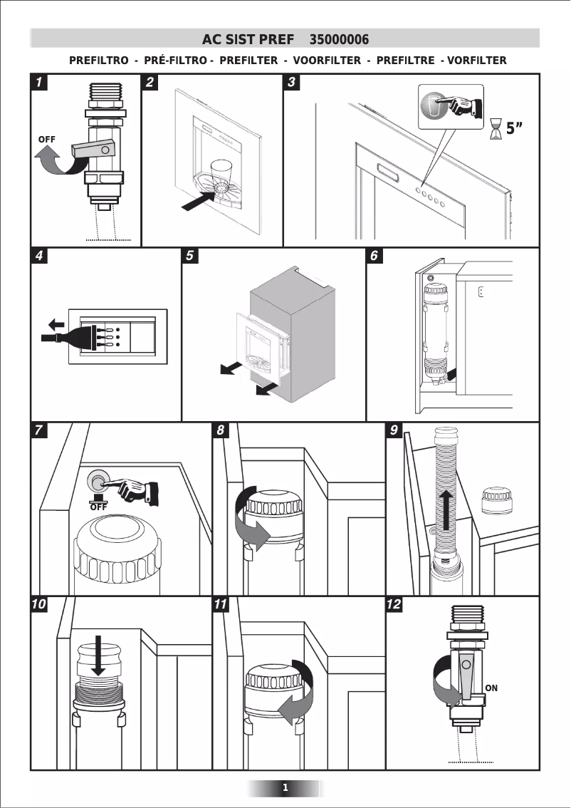 Image de la première page du manuel de l'appareil AC SIST PREF