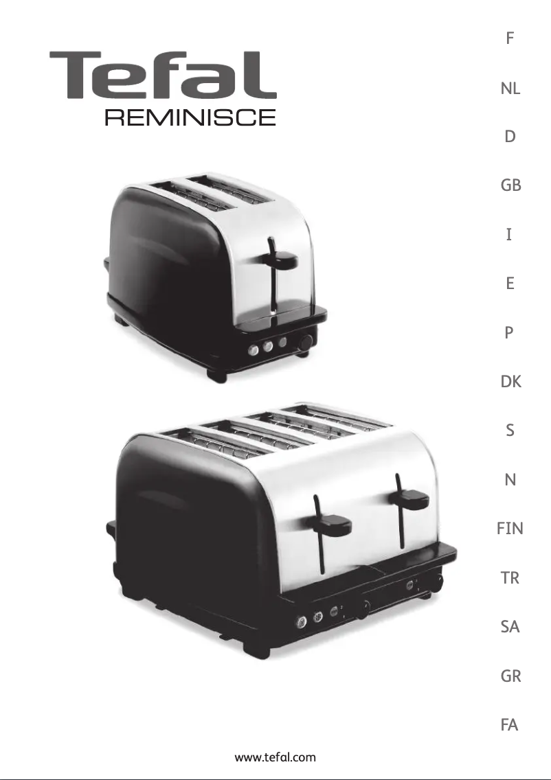 Página 1 del manual Manual de usuario Tefal Reminisce TT3803