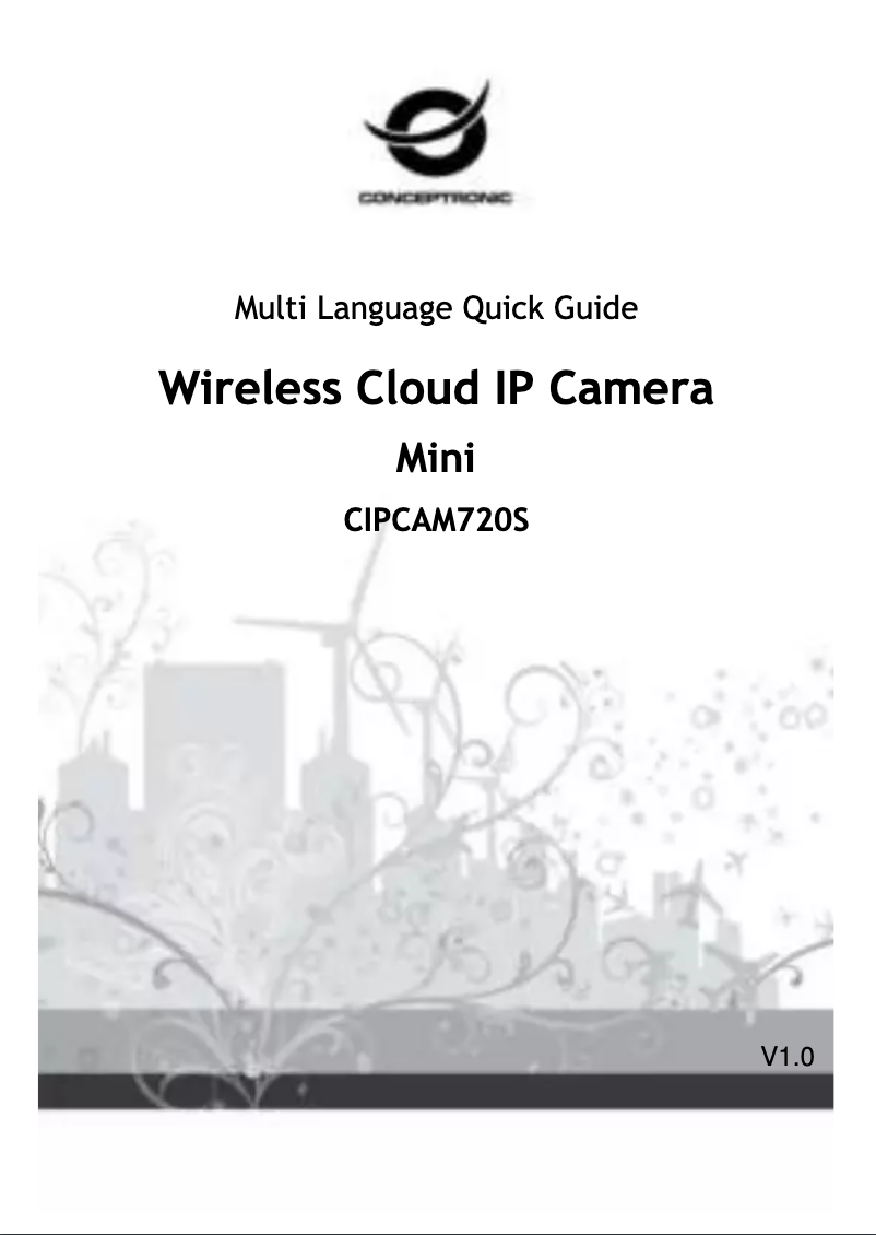 Page n°1 - Manuel utilisateur Conceptronic Wireless Cloud IP Camera Mini CIPCAM720S