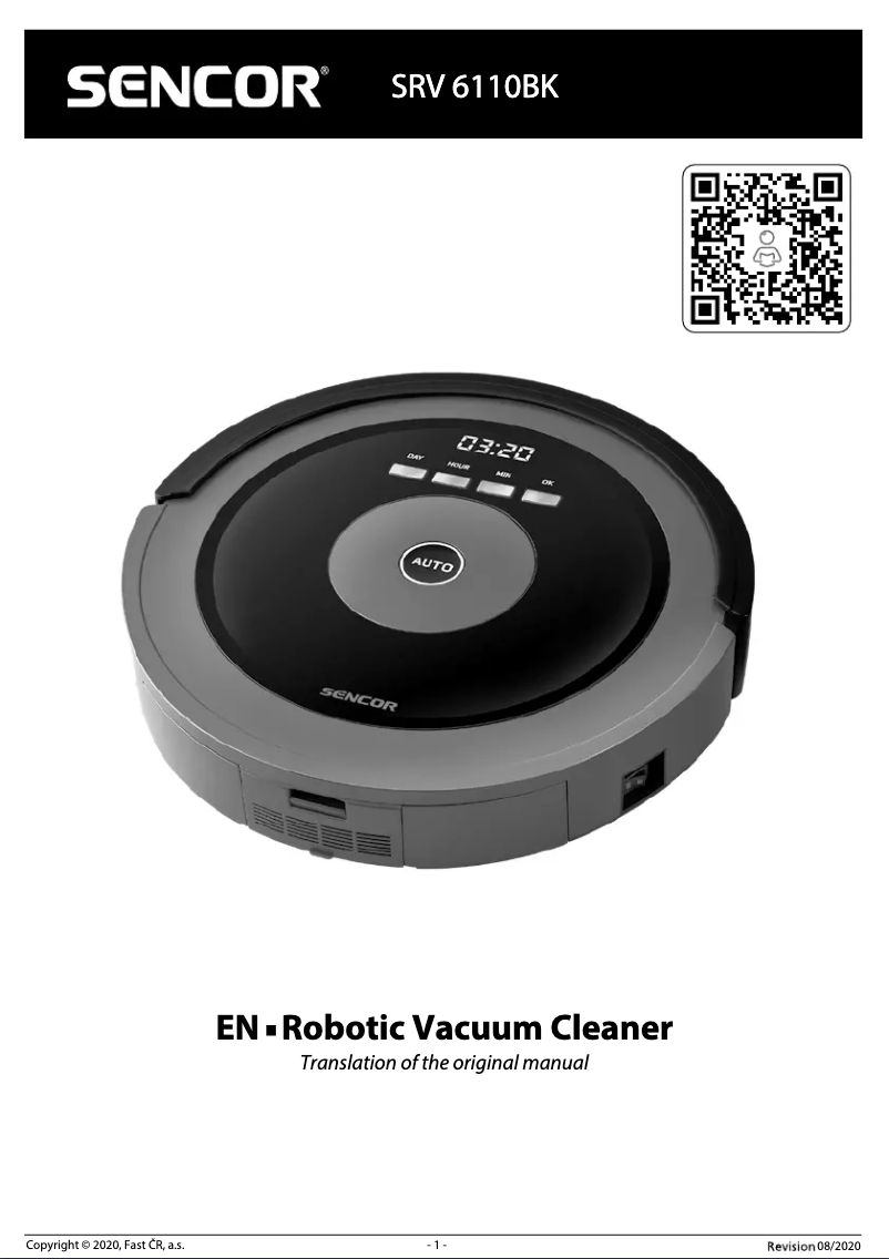 Image de la première page du manuel de l'appareil SRV 6110BK