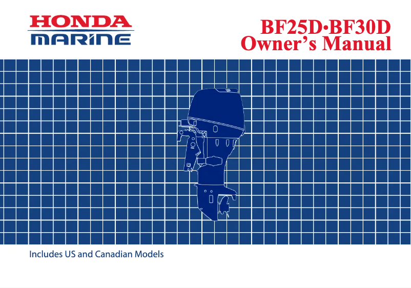 Page 1 de la notice Manuel utilisateur Honda BF30D (2012)