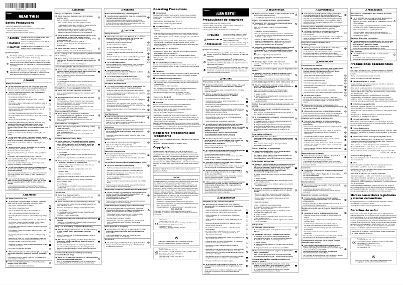 Page 1 de la notice Manuel utilisateur Casio SA-81