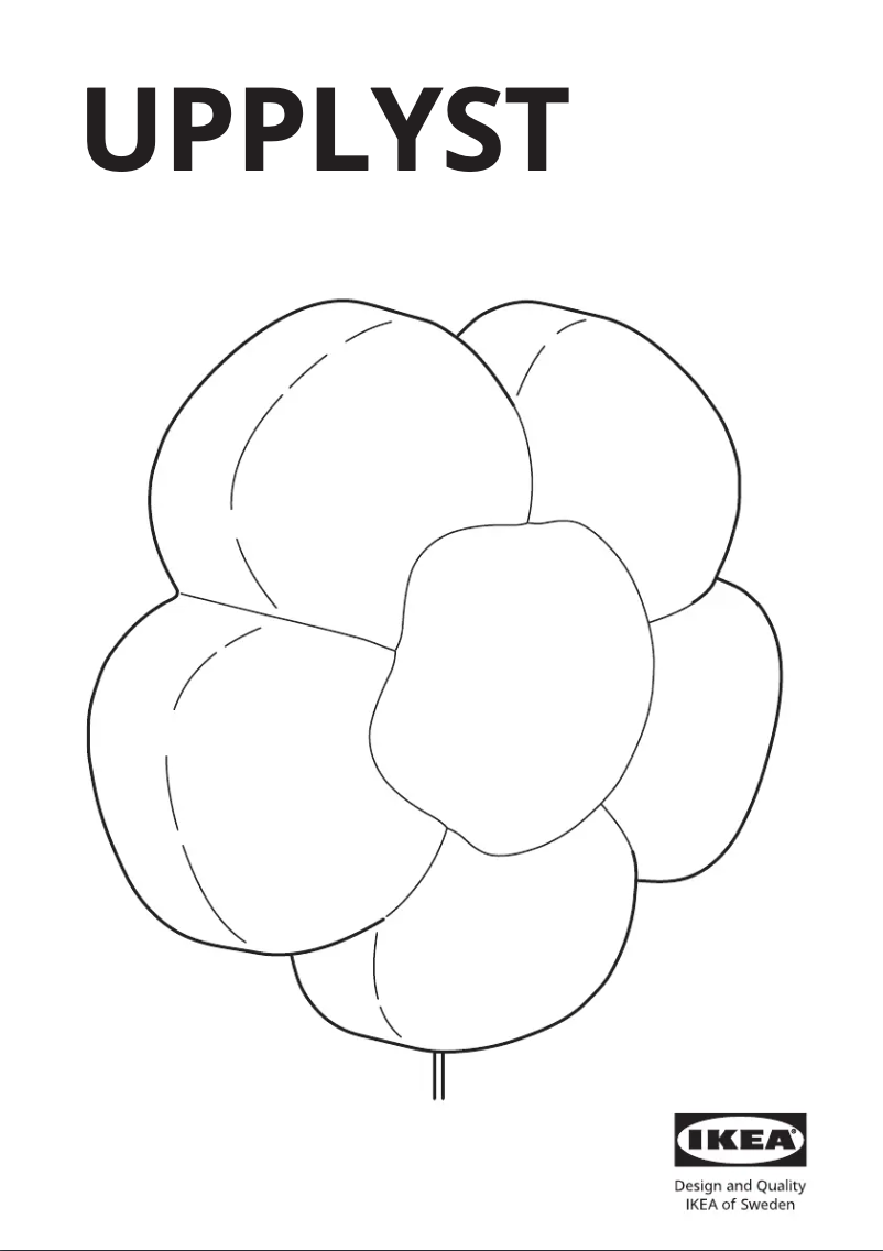Page 1 de la notice Manuel utilisateur Ikea UPPLYST 405.368.39