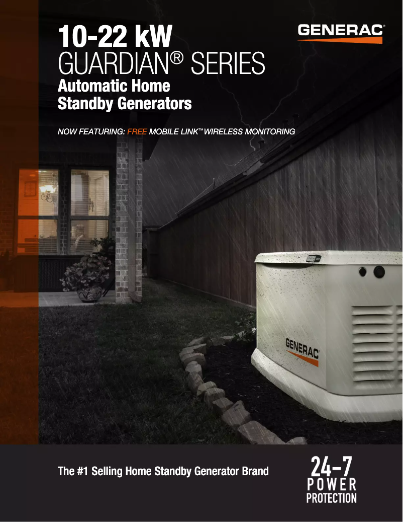 Page n°1 - Brochure Generac Guardian 13KW