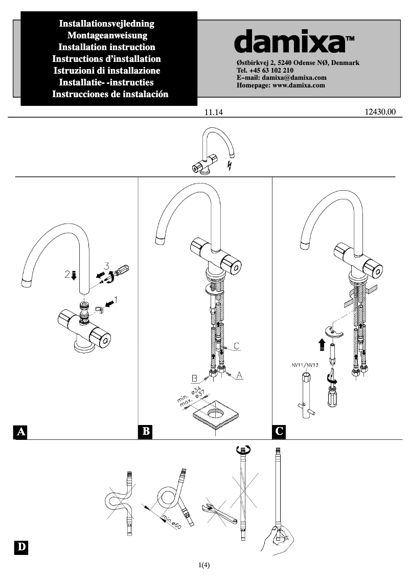 Page n°1 - Manuel utilisateur Damixa 6200300
