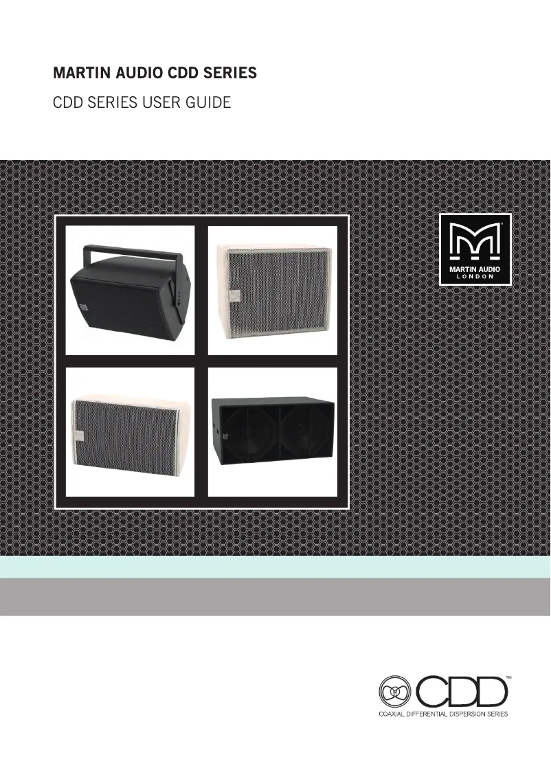 Page 1 de la notice Manuel utilisateur Martin Audio CDD12-WR