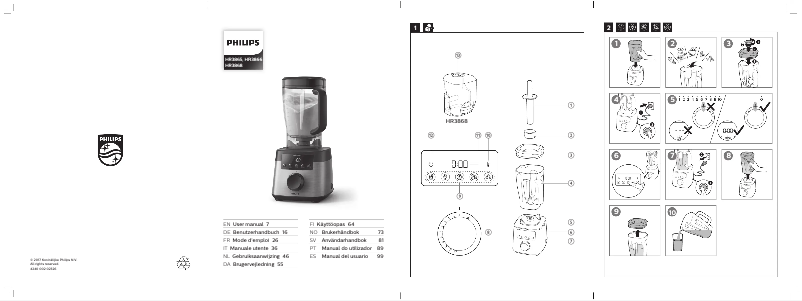 Page 1 de la notice Manuel utilisateur Philips Avance Collection HR3866