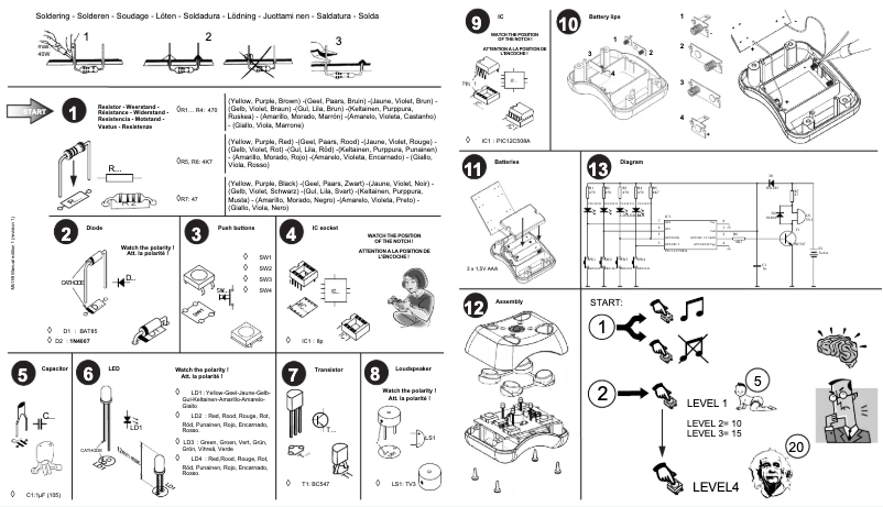Image de la première page du manuel de l'appareil MK159