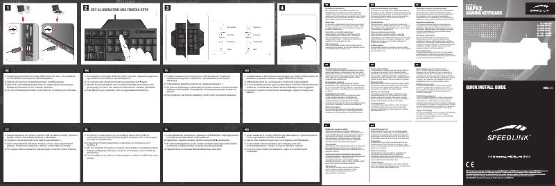 Page n°1 - Manuel utilisateur Speed-Link RAPAX