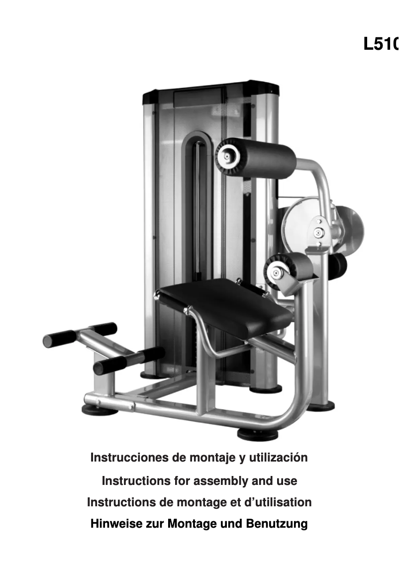 Page 1 de la notice Manuel utilisateur BH Fitness L510