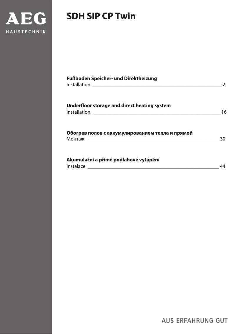 Página 1 del manual Manual de usuario AEG TBS TB 50 Set 160/7
