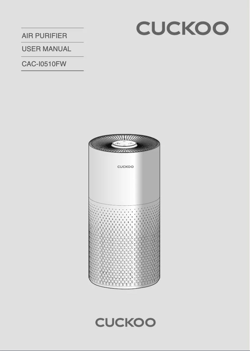 Página 1 del manual Manual de usuario Cuckoo CAC-I0510FW