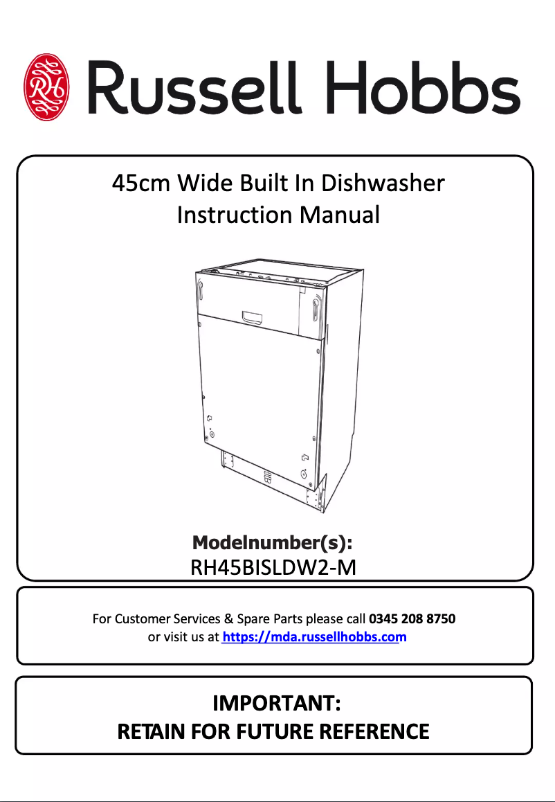 Page n°1 - Manuel utilisateur Russell Hobbs RH45BISLDW2-M