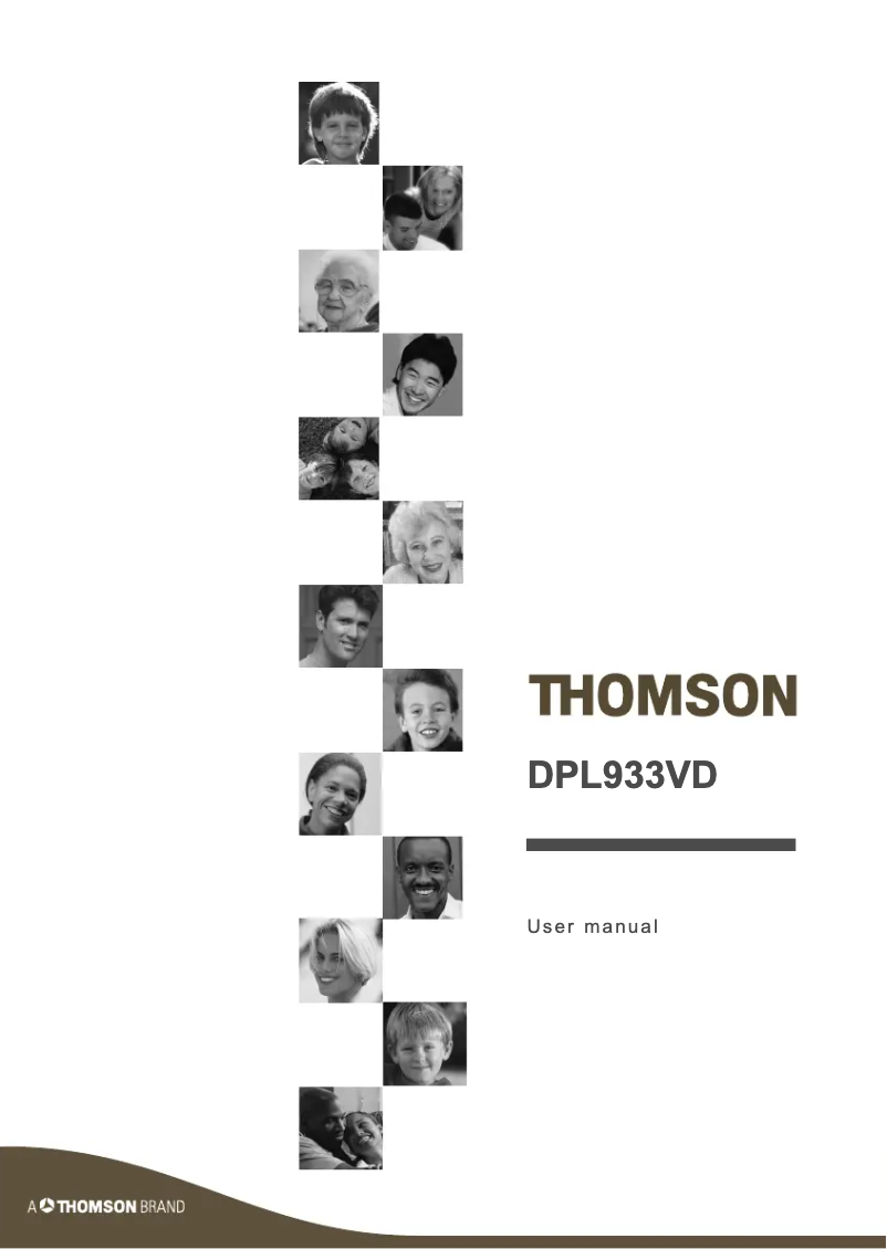 Page n°1 - Manuel utilisateur Thomson DPL933
