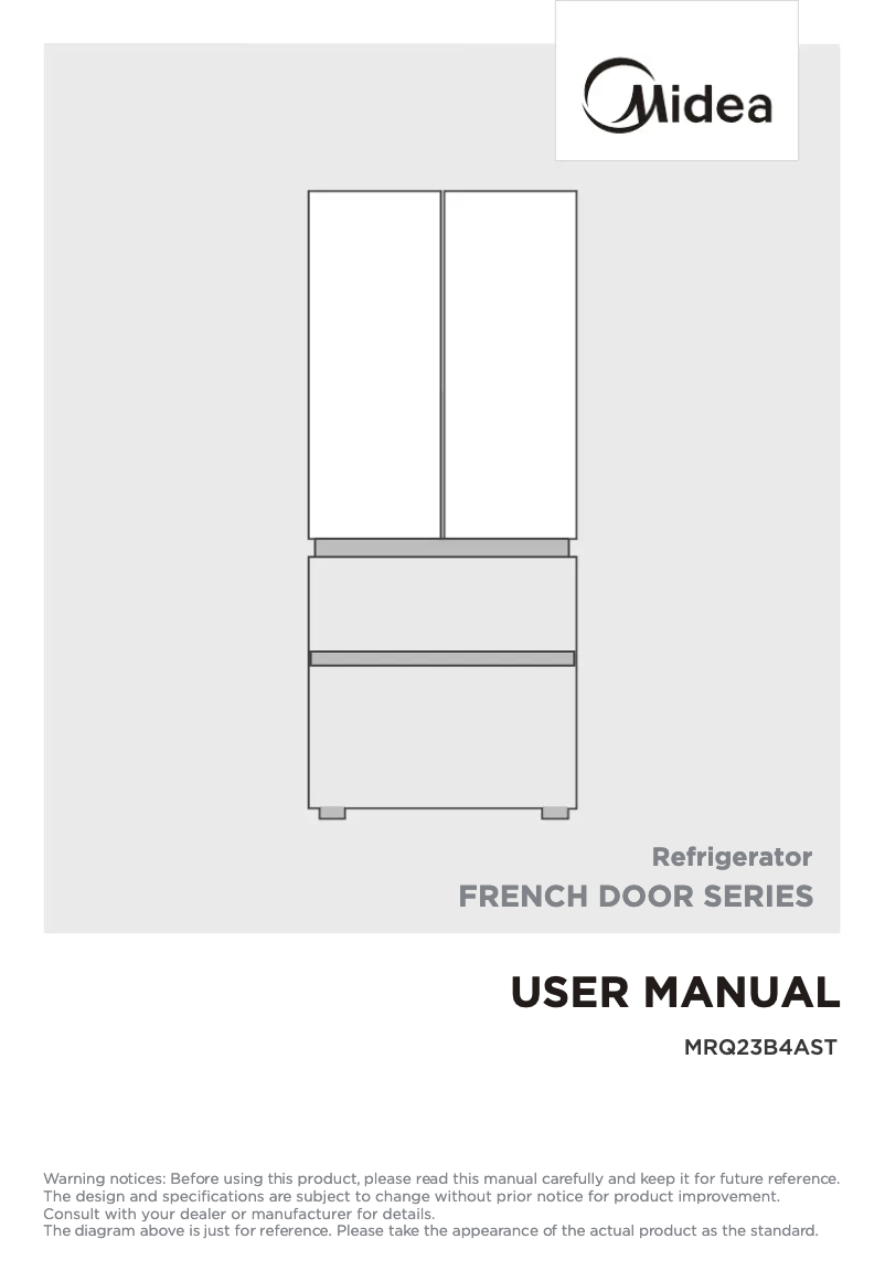 Image de la première page du manuel de l'appareil MRQ23B4AST