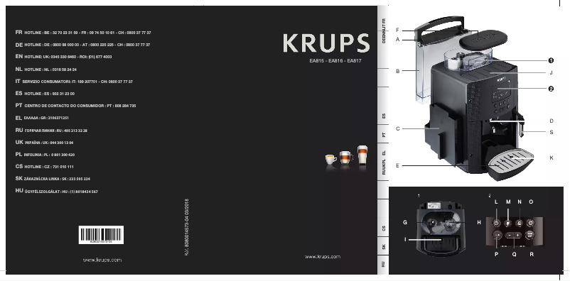 Página 1 del manual Manual de usuario Krups Roma EA81R8