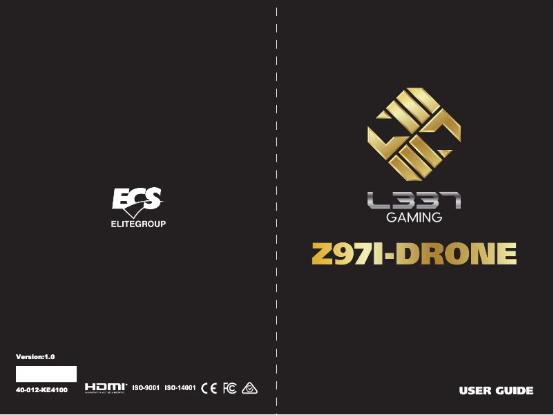 Image de la première page du manuel de l'appareil Z97I-DRONE