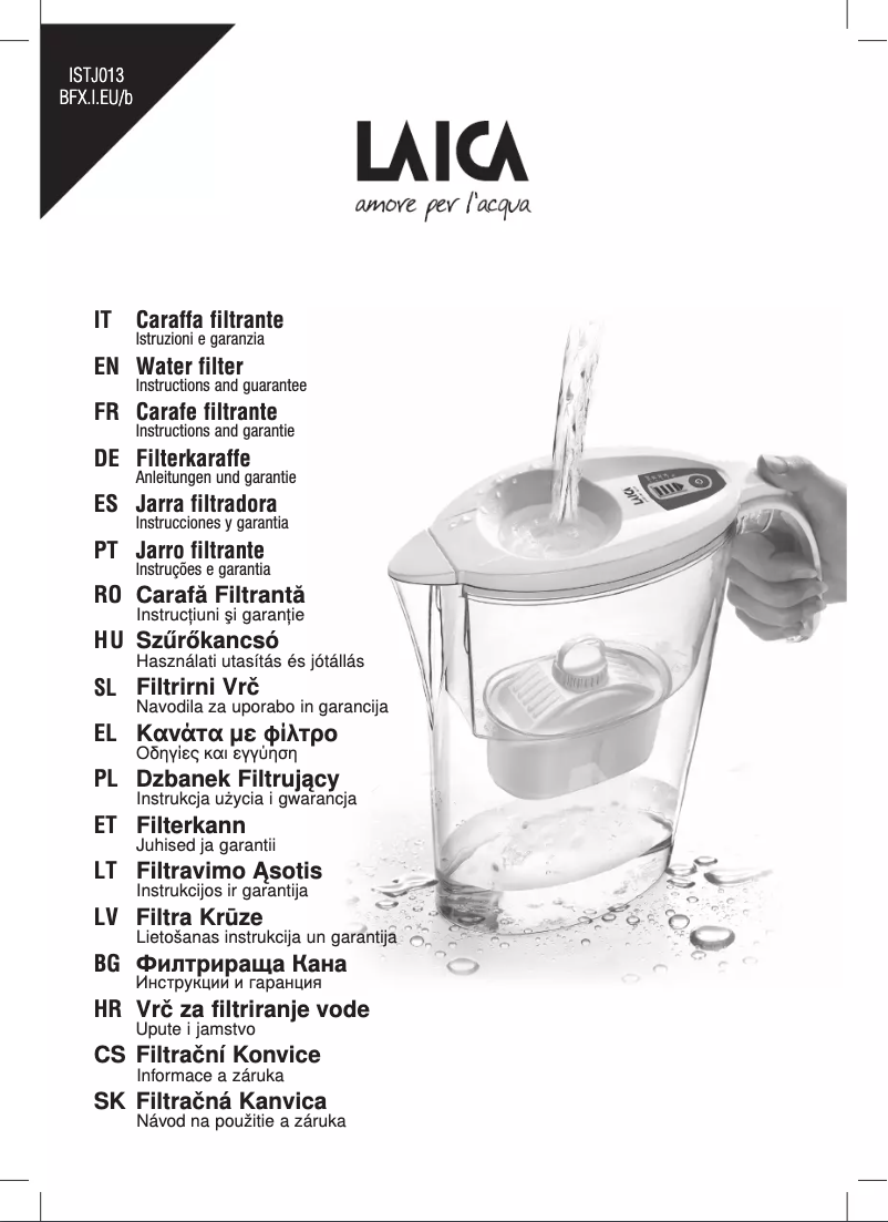 Page 1 de la notice Manuel utilisateur Laica J71-AA