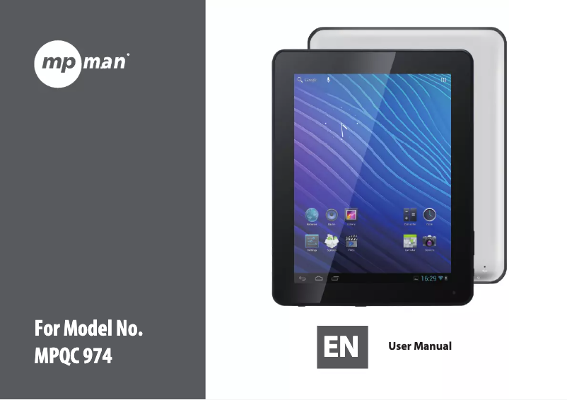 Página 1 del manual Manual de usuario Mpman MPQC 974 IPS