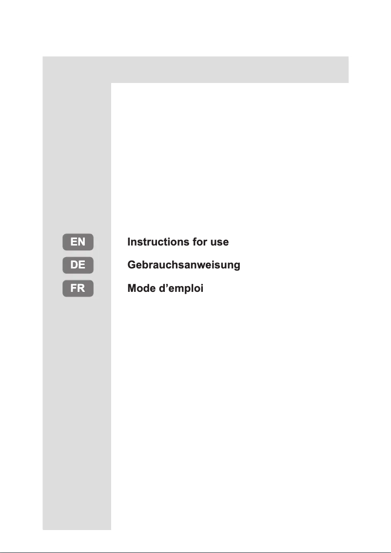 Page 1 de la notice Instructions / montage Privileg PRC 12GS2