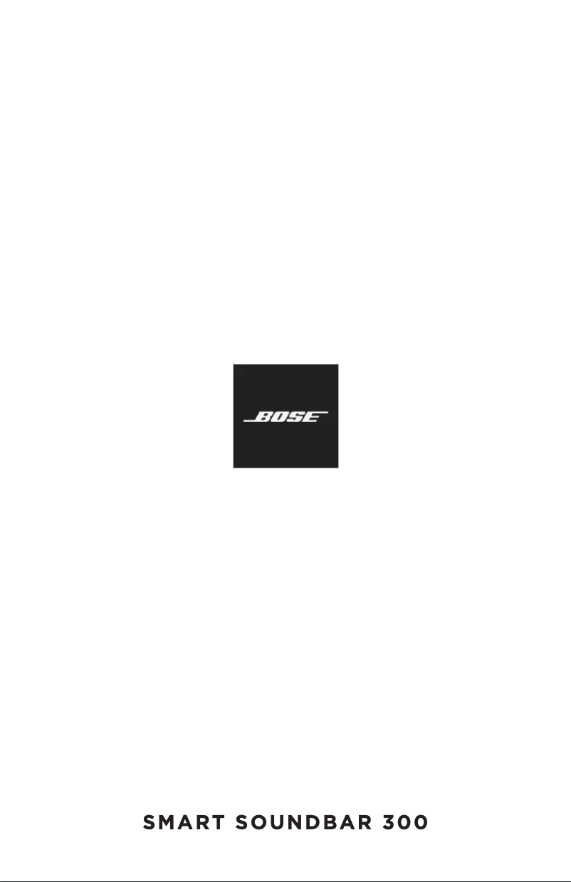 Page 1 de la notice Manuel utilisateur Bose Smart Soundbar 300