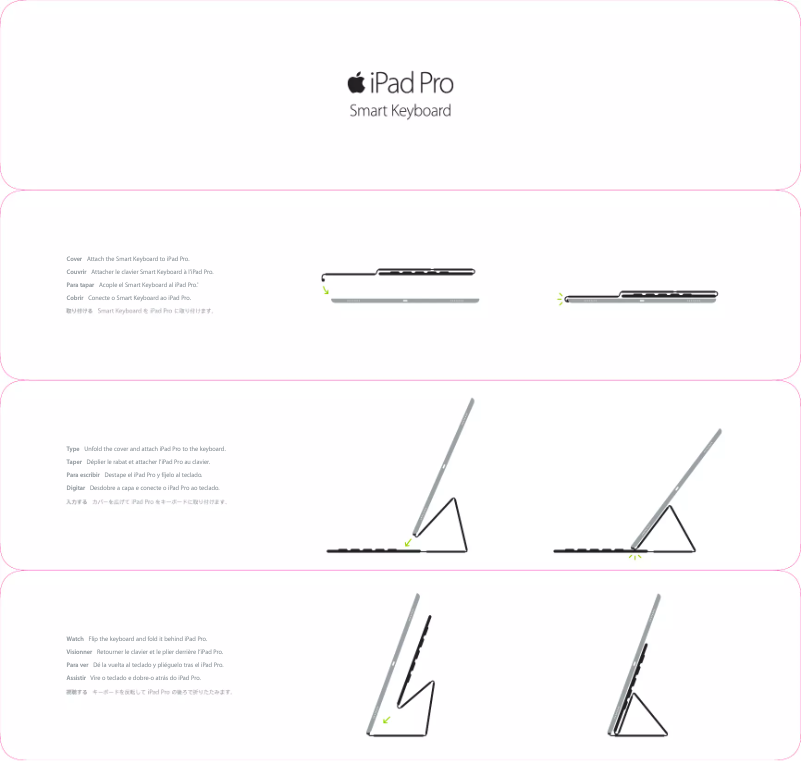Page 1 de la notice Manuel utilisateur Apple Smart Keyboard (iPad Pro)