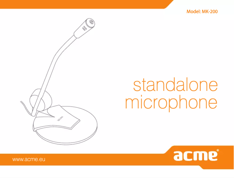 Imagen de la primera página del manual del dispositivo MK200