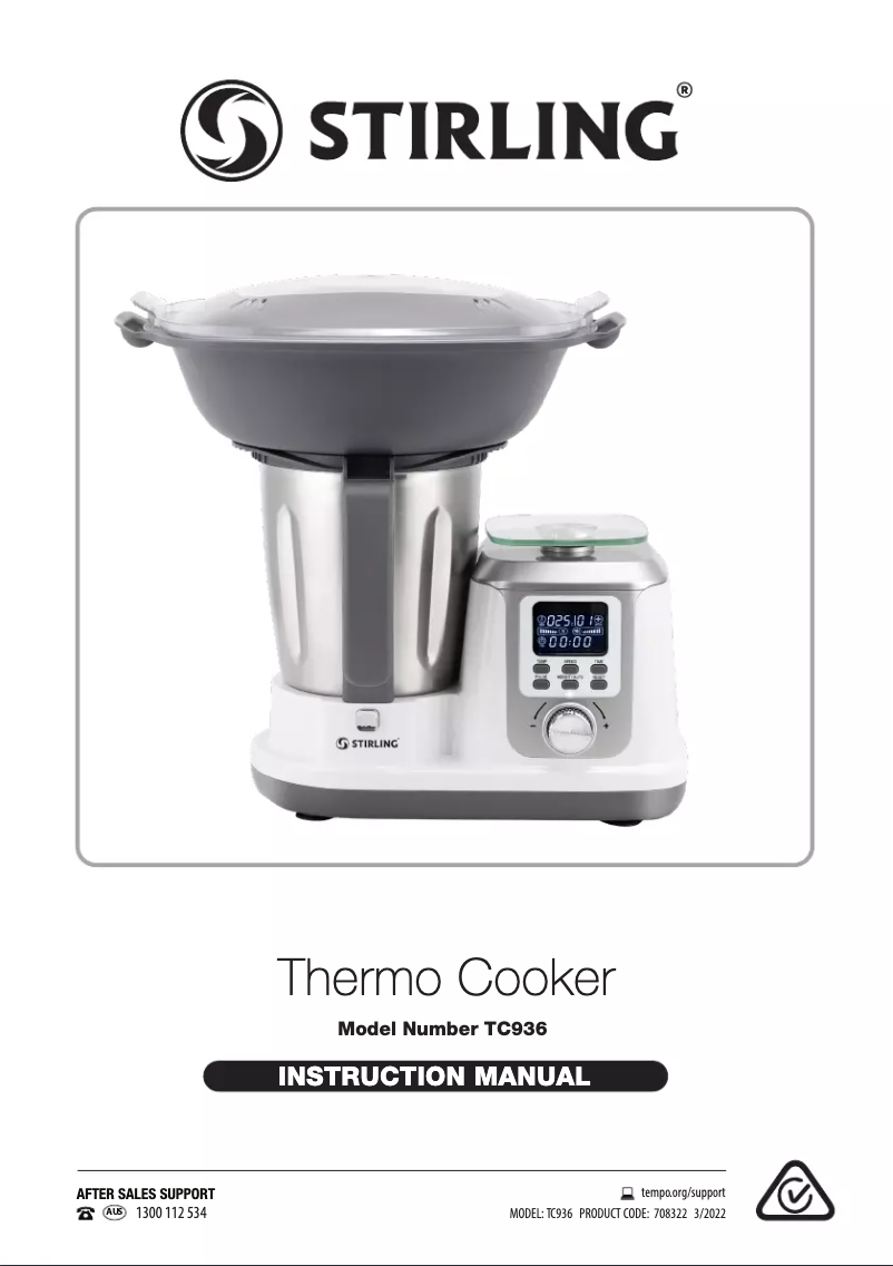 Image de la première page du manuel de l'appareil TC936